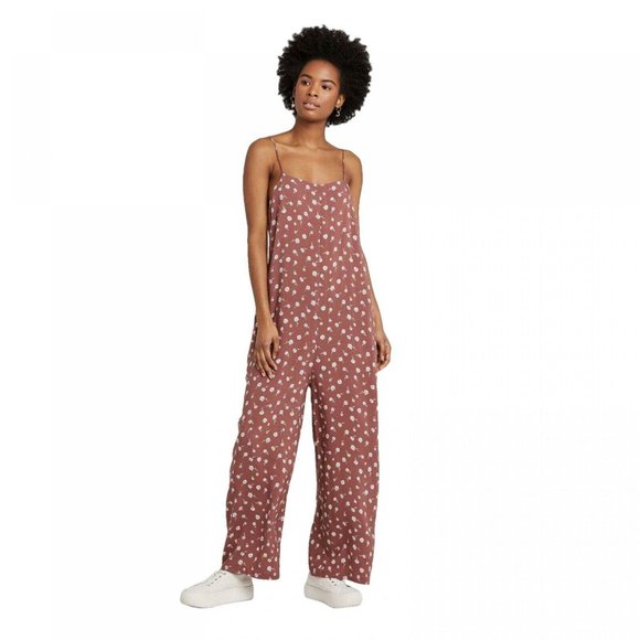 Wild Fable Pants - NWT Wild Fable Waistless Jumpsuit Large Cinnamon
